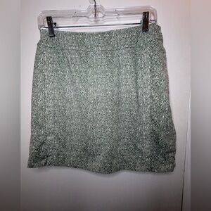 Fairway & Greene Textured Green Mini Skirt